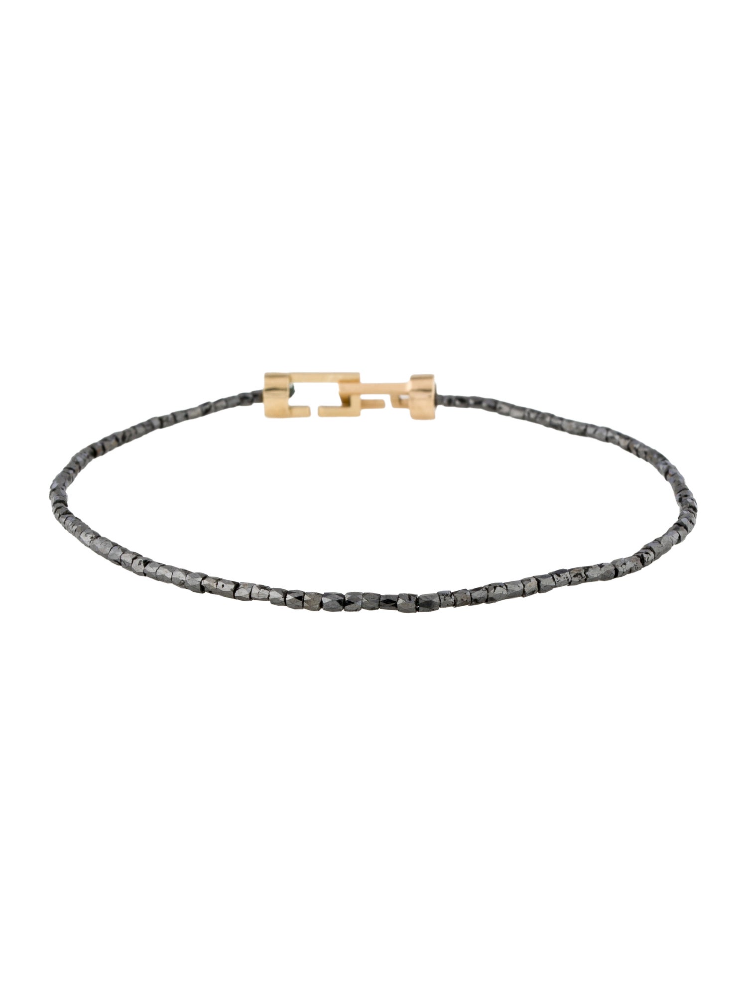 C. Grassi 14K Diamond Bead Bracelet