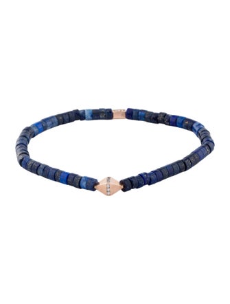C. Grassi 14K Lapis Lazuli & Diamond Bead Bracelet