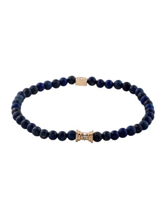 C. Grassi 14K Diamond & Lapis Lazuli Stretch Bracelet