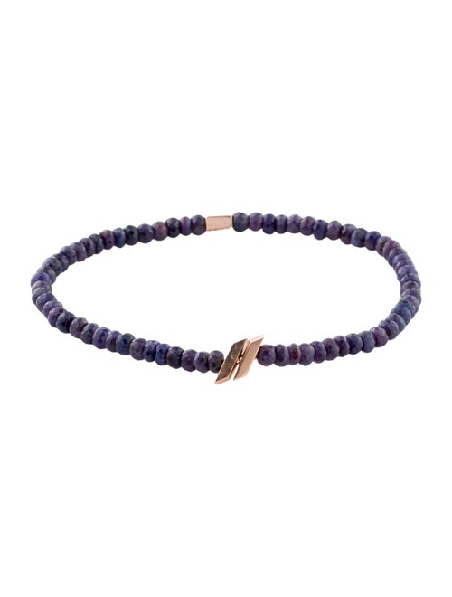 C. Grassi 14K Diamond & Sapphire Double Slash Beaded Stretch Bracelet