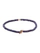 C. Grassi 14K Diamond & Sapphire Double Slash Beaded Stretch Bracelet