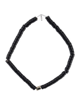 C. Grassi 14K Diamond & Obsidian Bead Bracelet