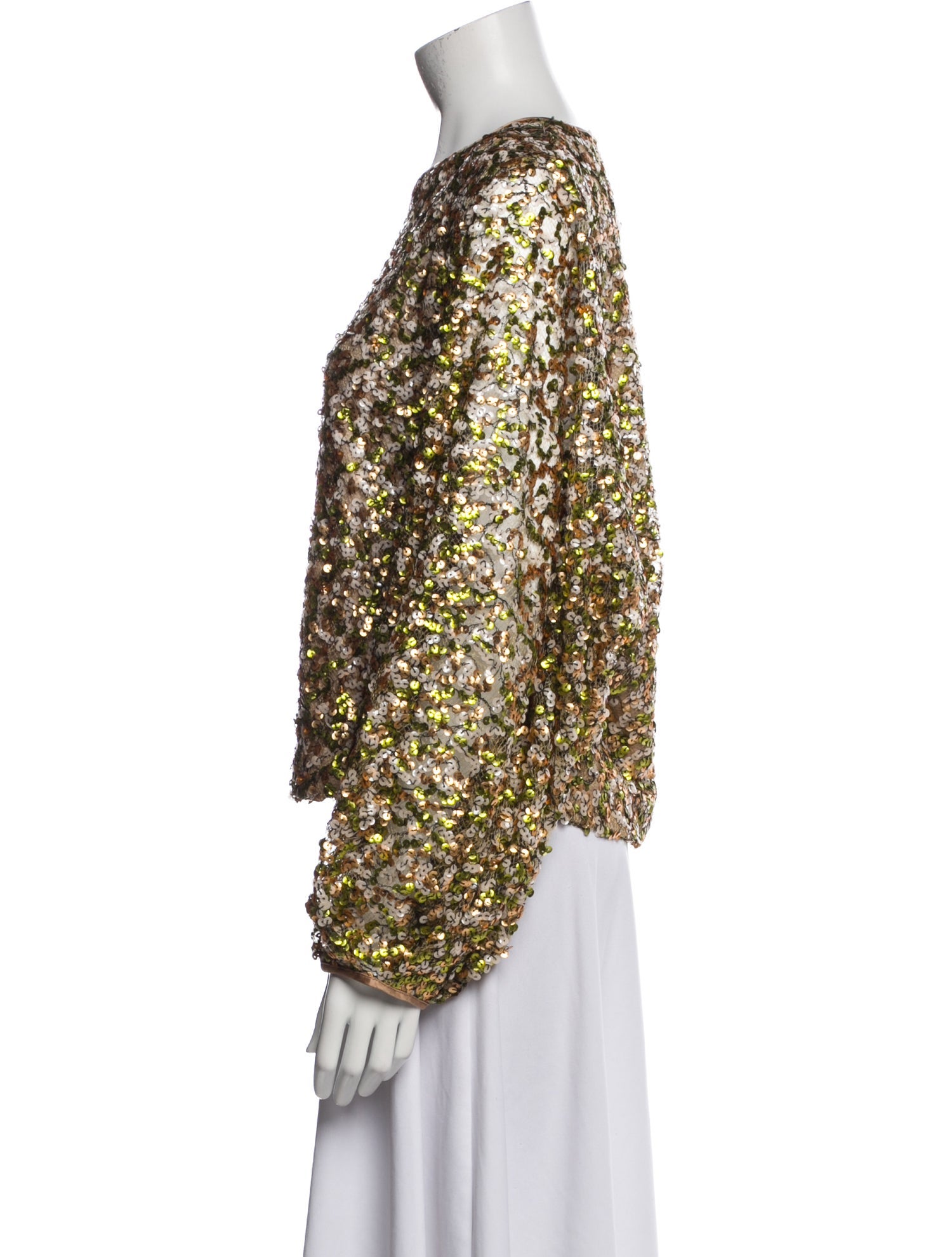 Chptr-s Printed Crew Neck Blouse