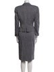 Christian Dior The Suit Wool Striped Skirt Suit