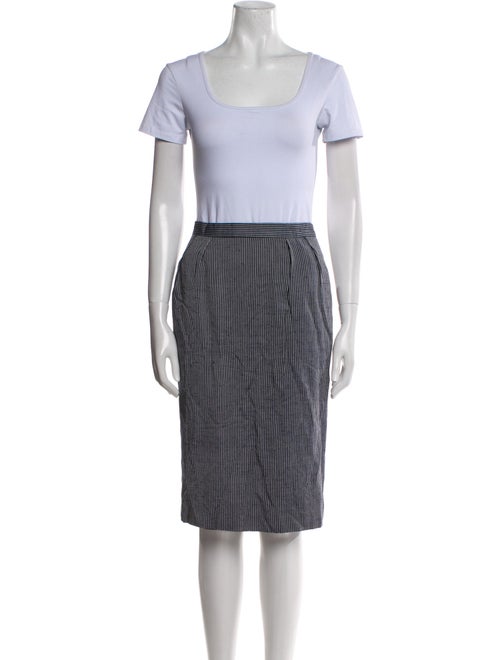 Christian Dior The Suit Wool Striped Skirt Suit