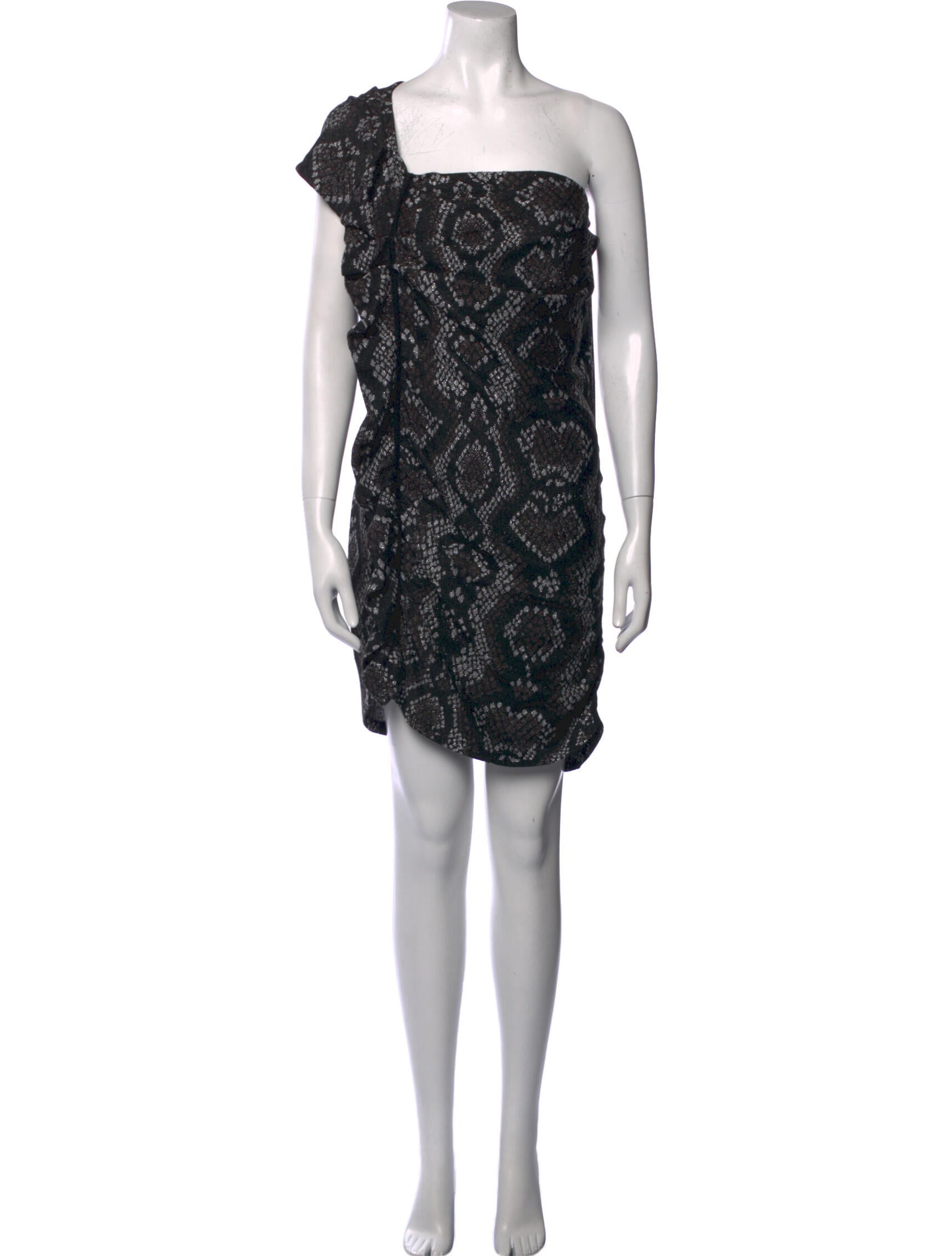 Circus Hotel Animal Print Mini Dress