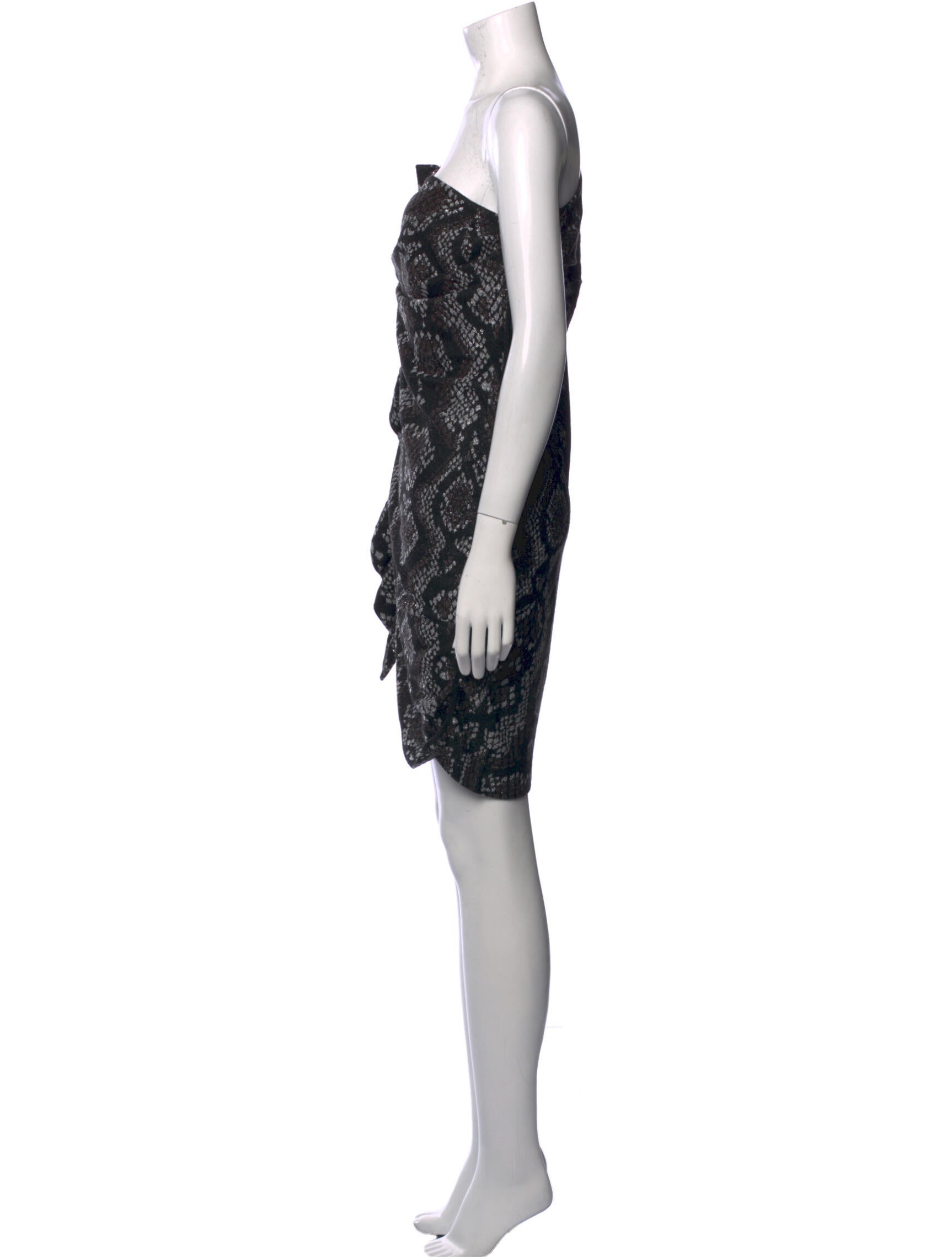 Circus Hotel Animal Print Mini Dress