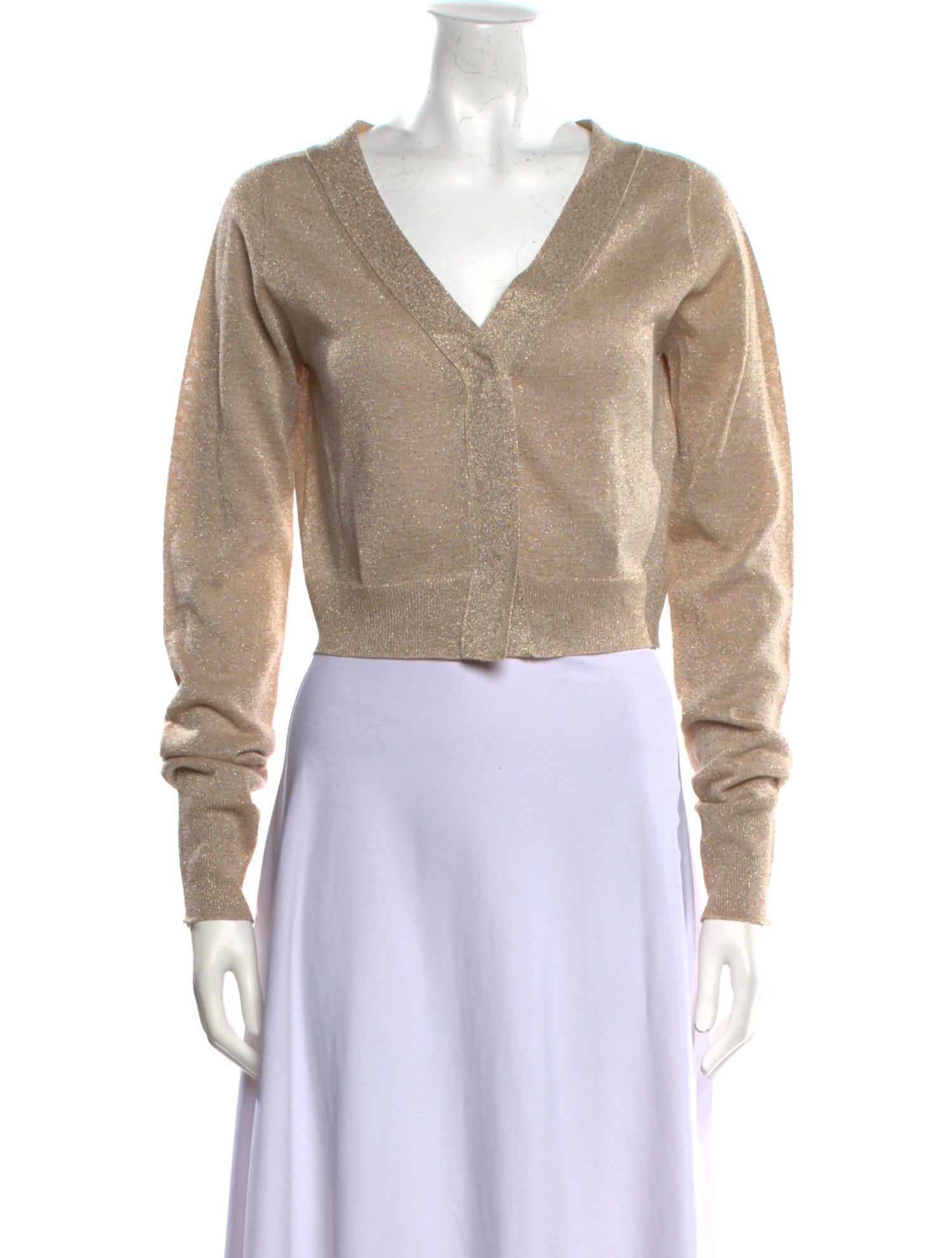 Circus Hotel V-Neck Long Sleeve Crop Top w/ Tags