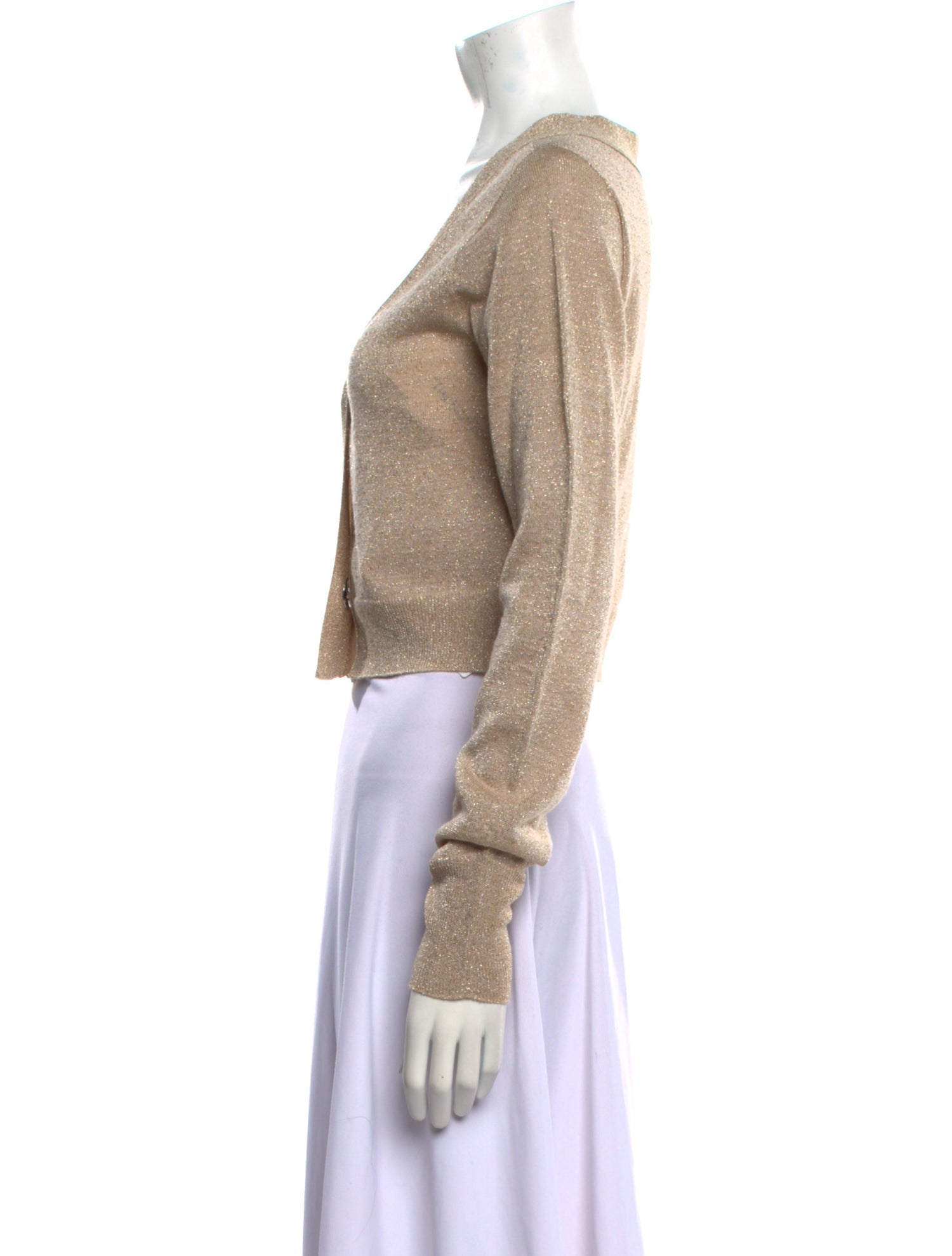 Circus Hotel V-Neck Long Sleeve Crop Top w/ Tags