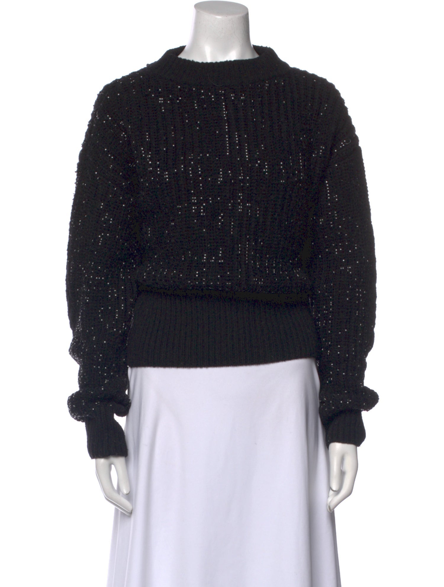 Circus Hotel Cable Knit Crew Neck Sweater