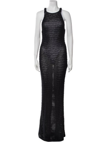 Chimi Dresses Scoop Neck Long Dress M