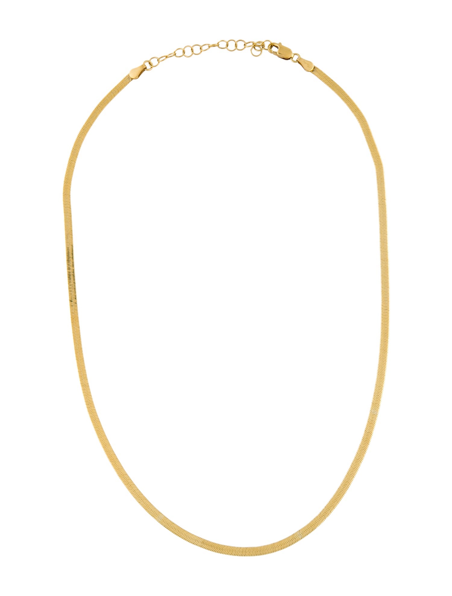 CHAIN 14K Herringbone Chain Necklace