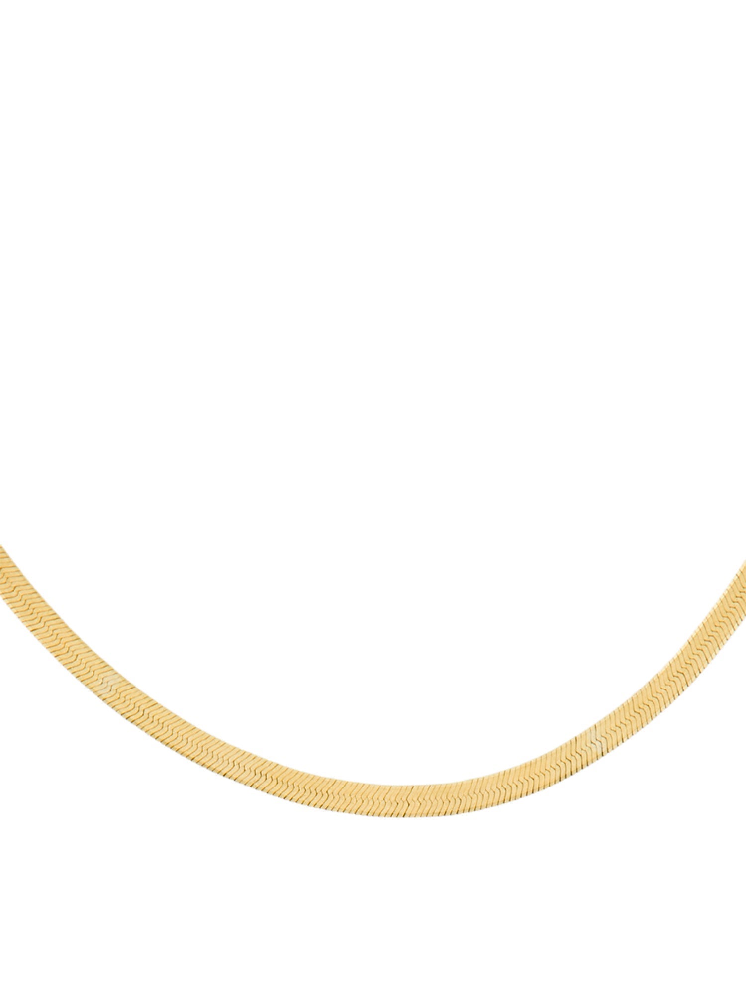 CHAIN 14K Herringbone Chain Necklace