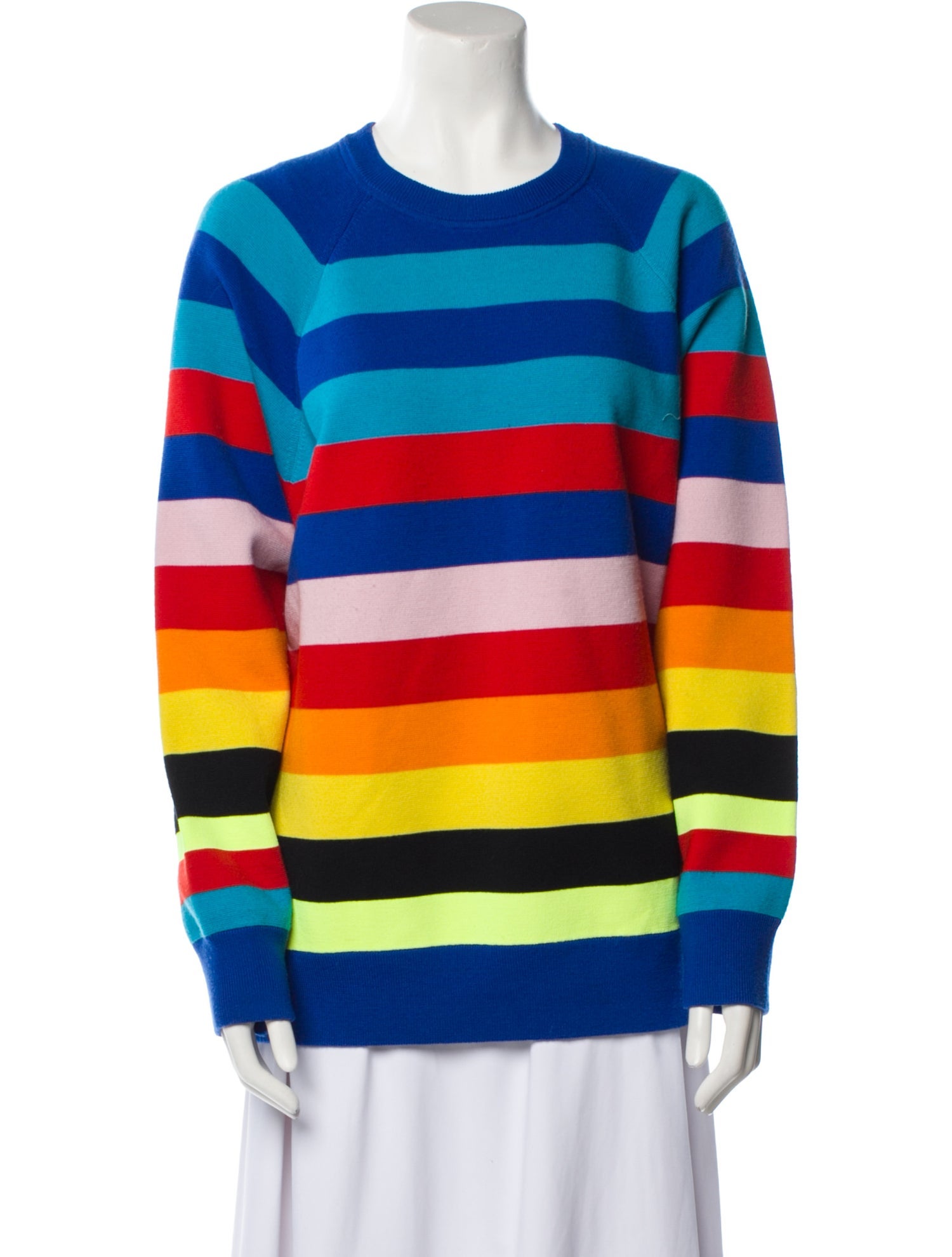 Christopher John Rogers Wool Striped Sweater