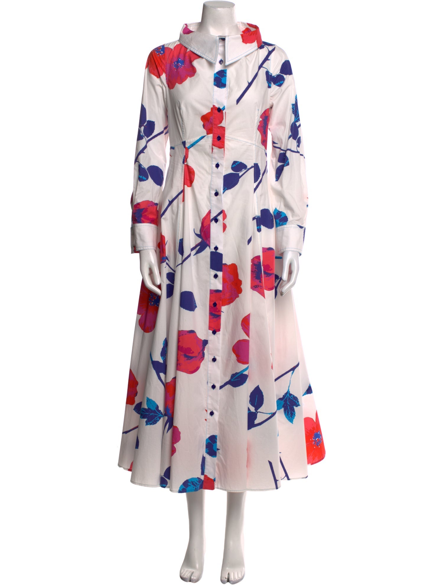 Christopher John Rogers Printed Long Dress