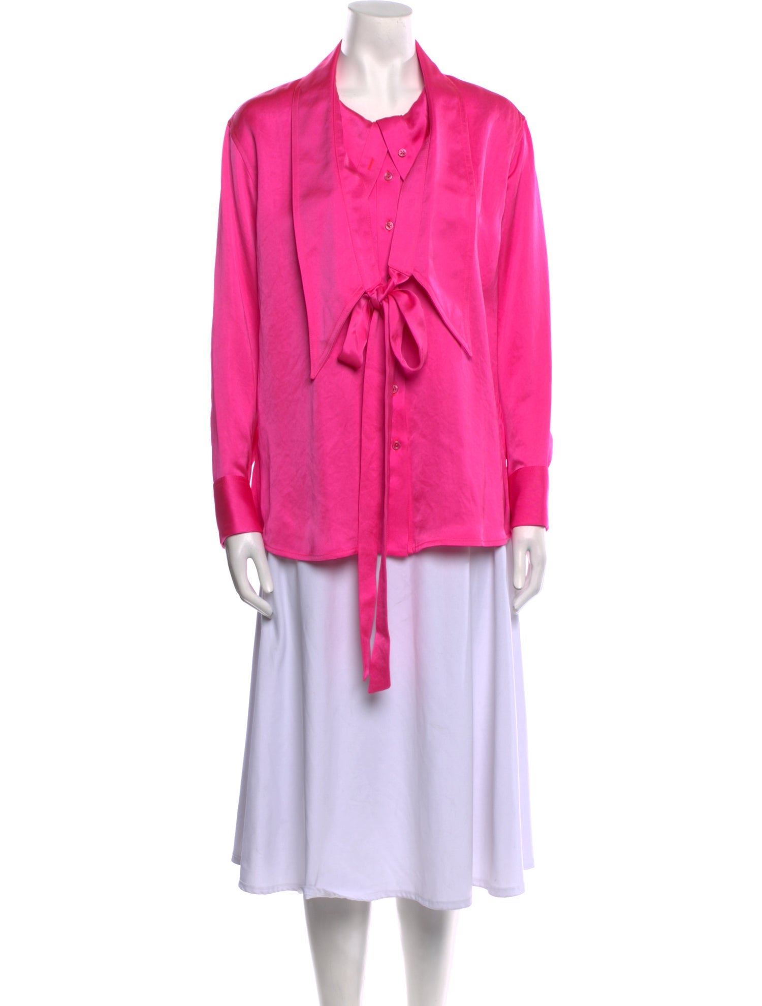 Christopher John Rogers V-Neck Long Sleeve Tunic