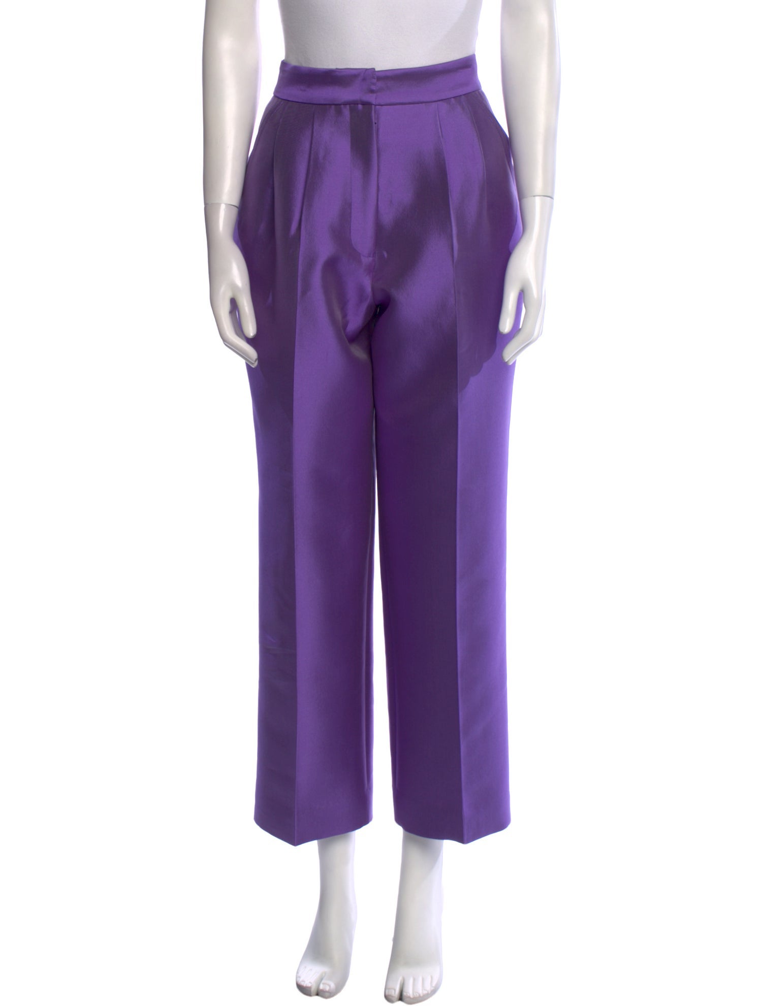 Christopher John Rogers Silk Wide Leg Pants