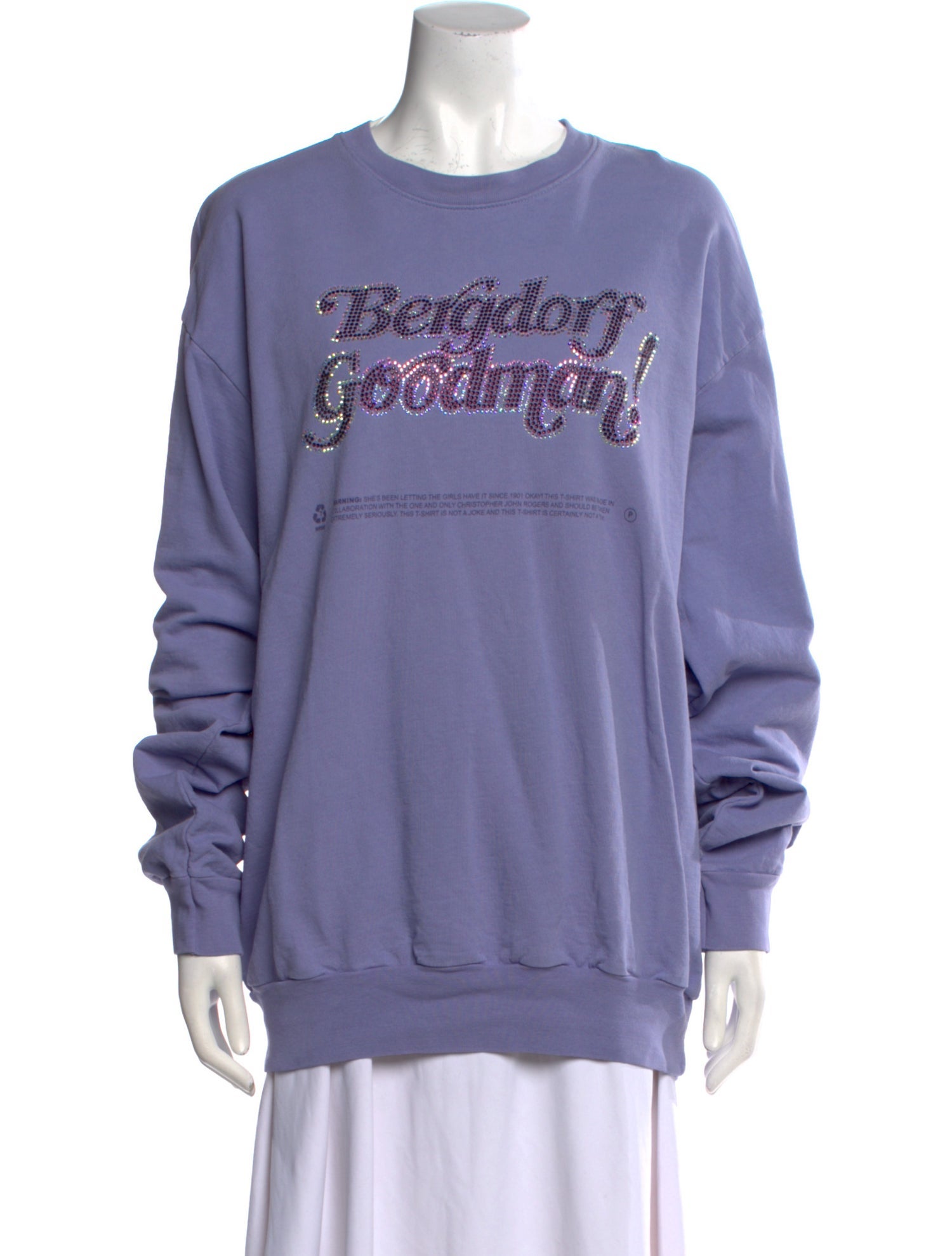 Christopher John Rogers Graphic Print Crew Neck Sweatshirt