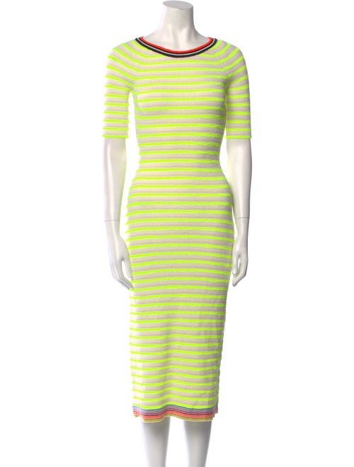 Christopher John Rogers Striped Scoop Neck Sweater