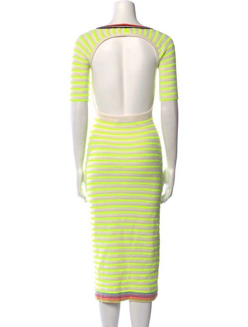 Christopher John Rogers Striped Scoop Neck Sweater