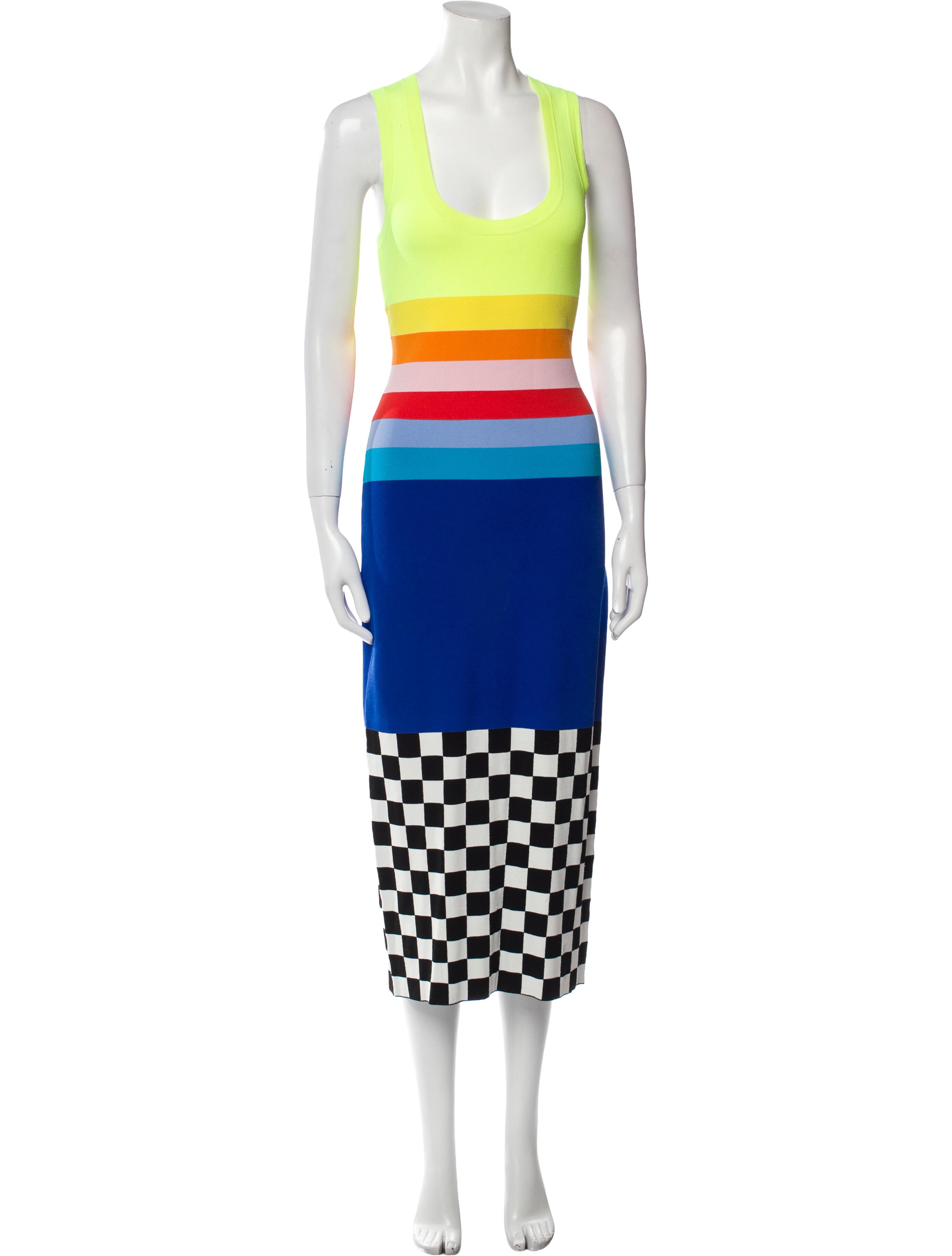 Christopher John Rogers Striped Long Dress