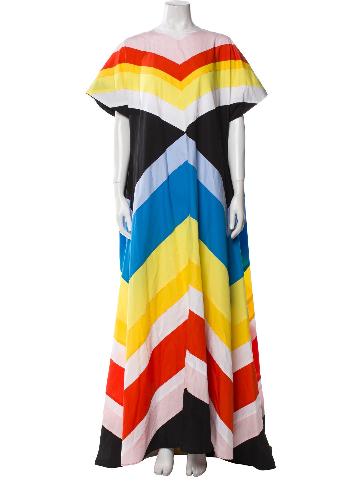 Christopher John Rogers Striped Long Dress