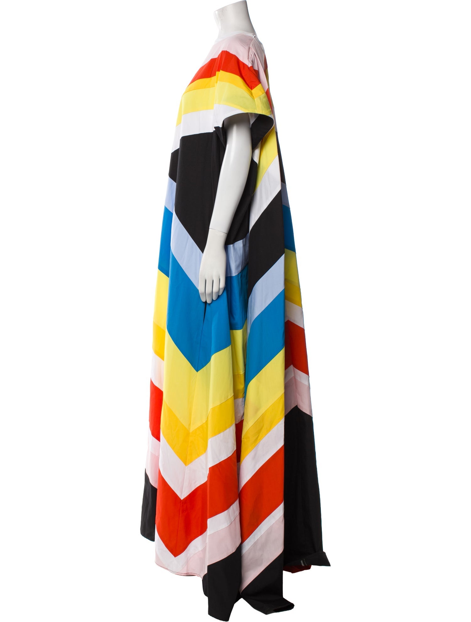 Christopher John Rogers Striped Long Dress