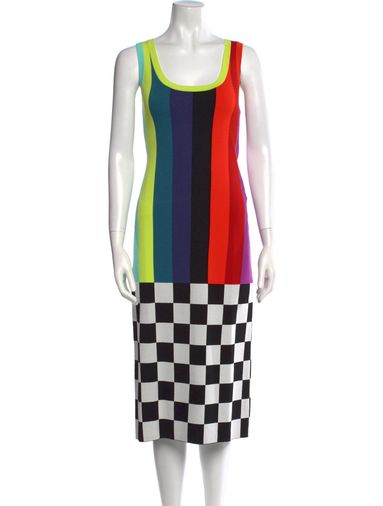 Christopher John Rogers Printed Midi Length Dress w/ Tags