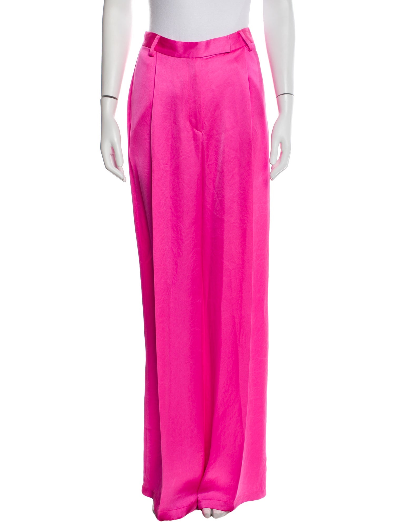 Christopher John Rogers Satin Wide Leg Pants