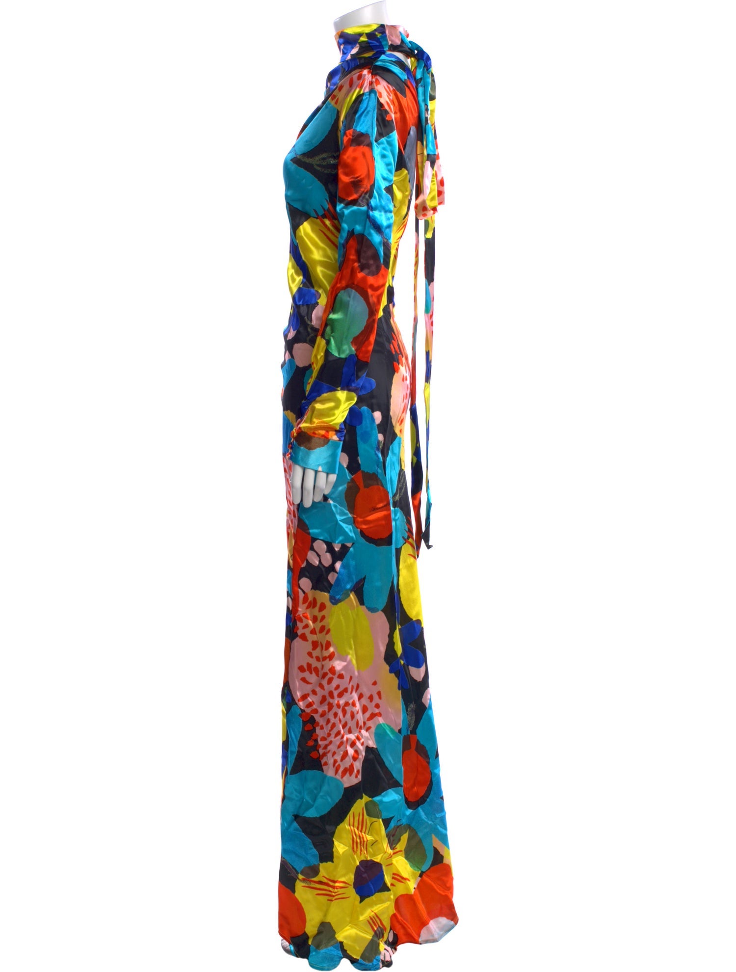 Christopher John Rogers Floral Print Long Dress w/ Tags