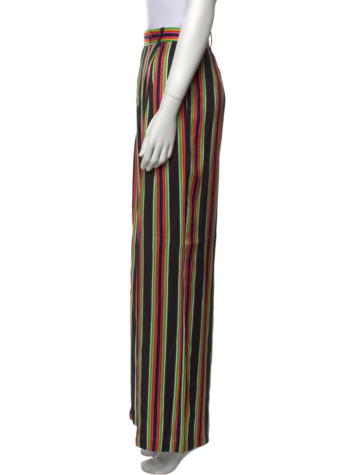 Christopher John Rogers Striped Wide Leg Pants