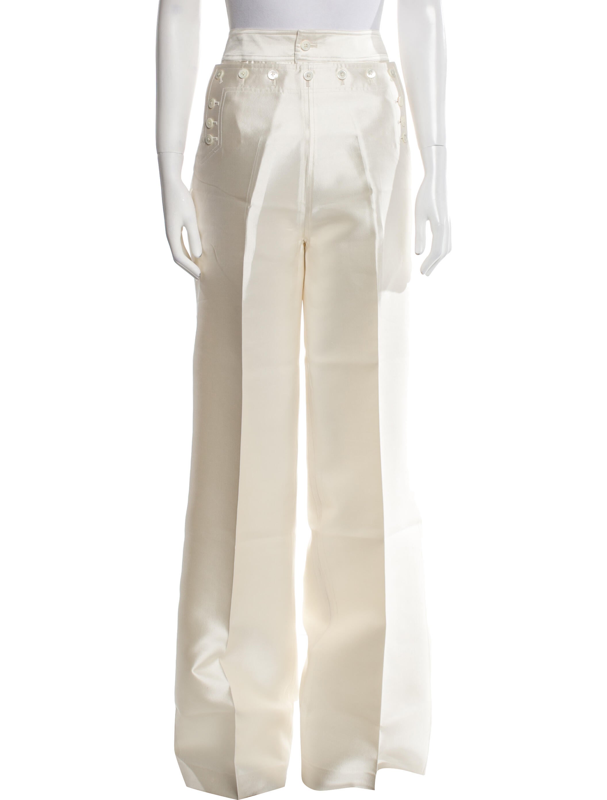 Christopher John Rogers Silk Wide Leg Pants