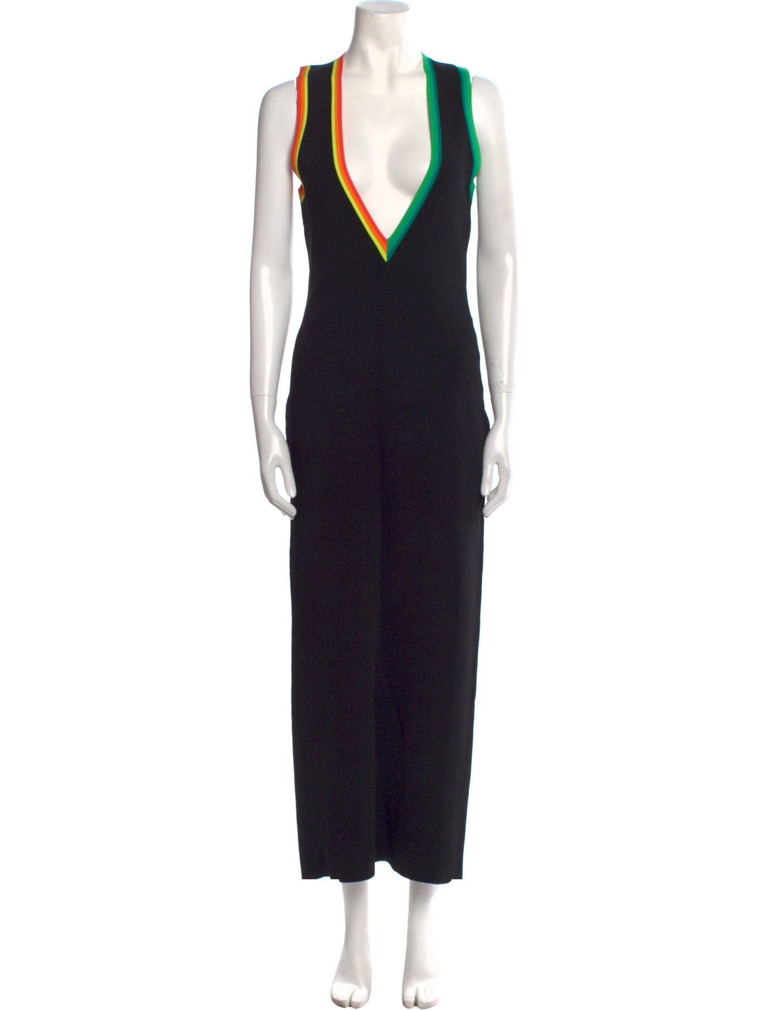 Christopher John Rogers Plunge Neckline Long Dress w/ Tags