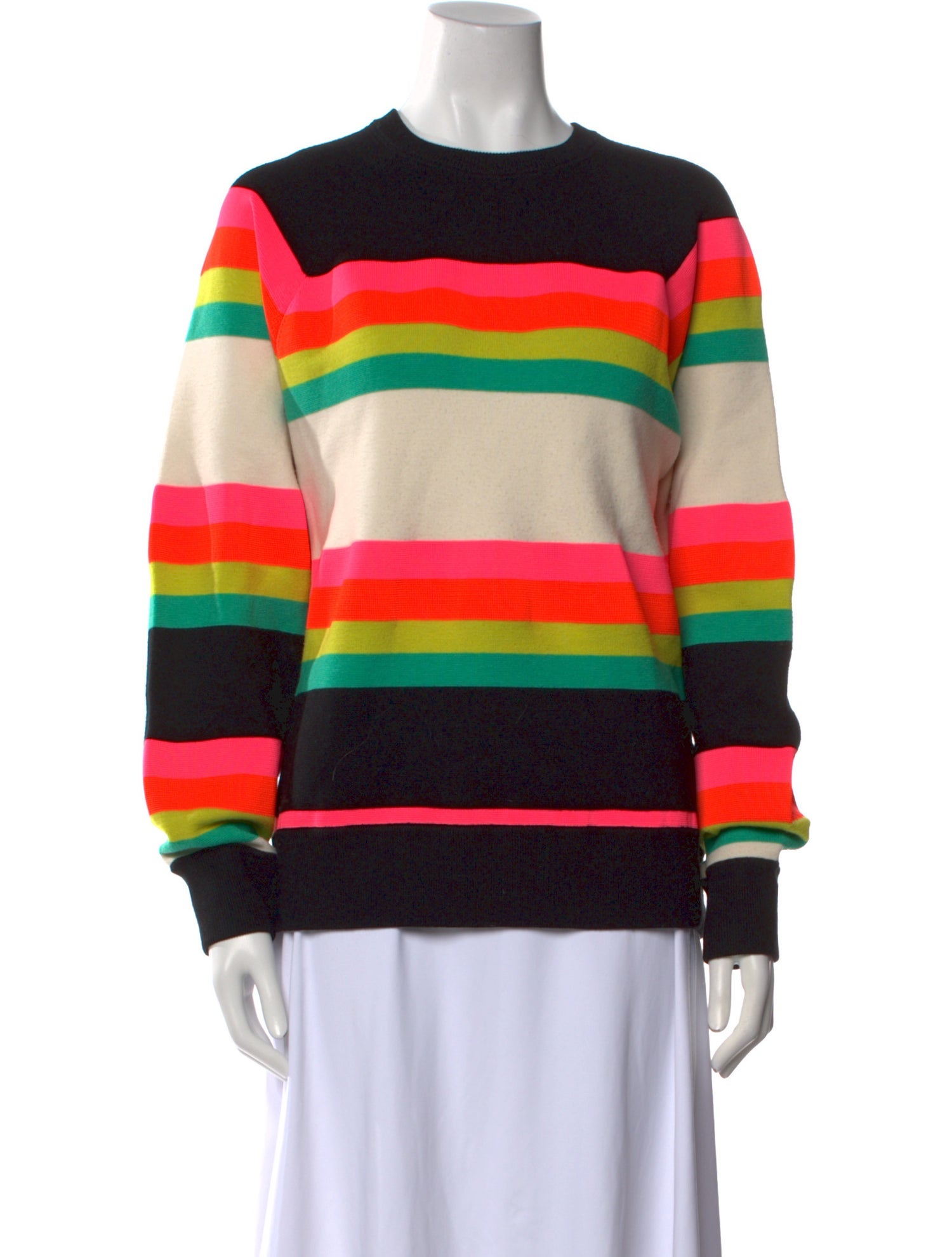 Christopher John Rogers Wool Striped Sweater