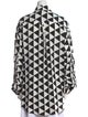 Christopher John Rogers Printed Long Sleeve Button-Up Top