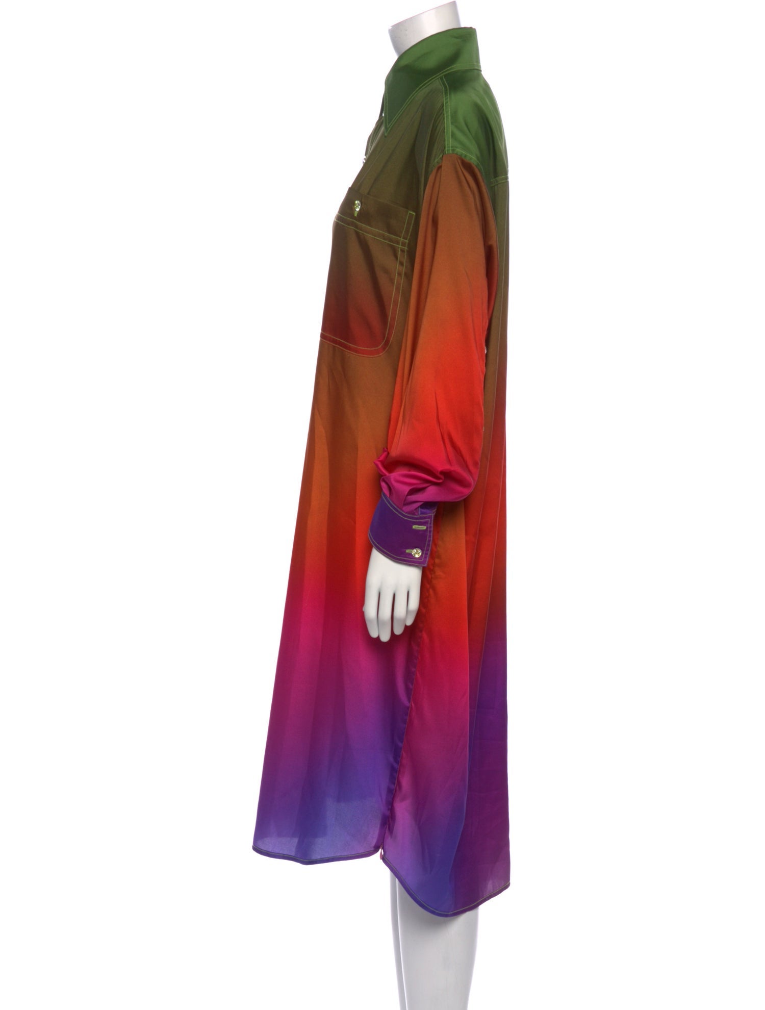 Christopher John Rogers Printed Midi Length Dress