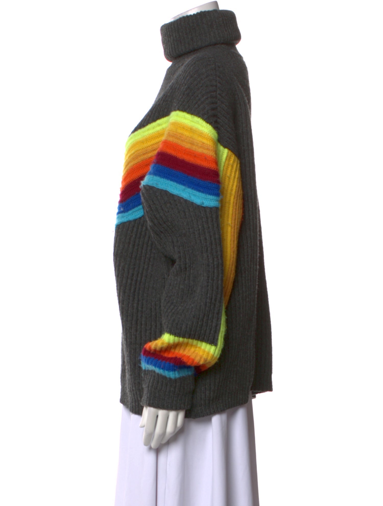 Christopher John Rogers Wool Striped Sweater