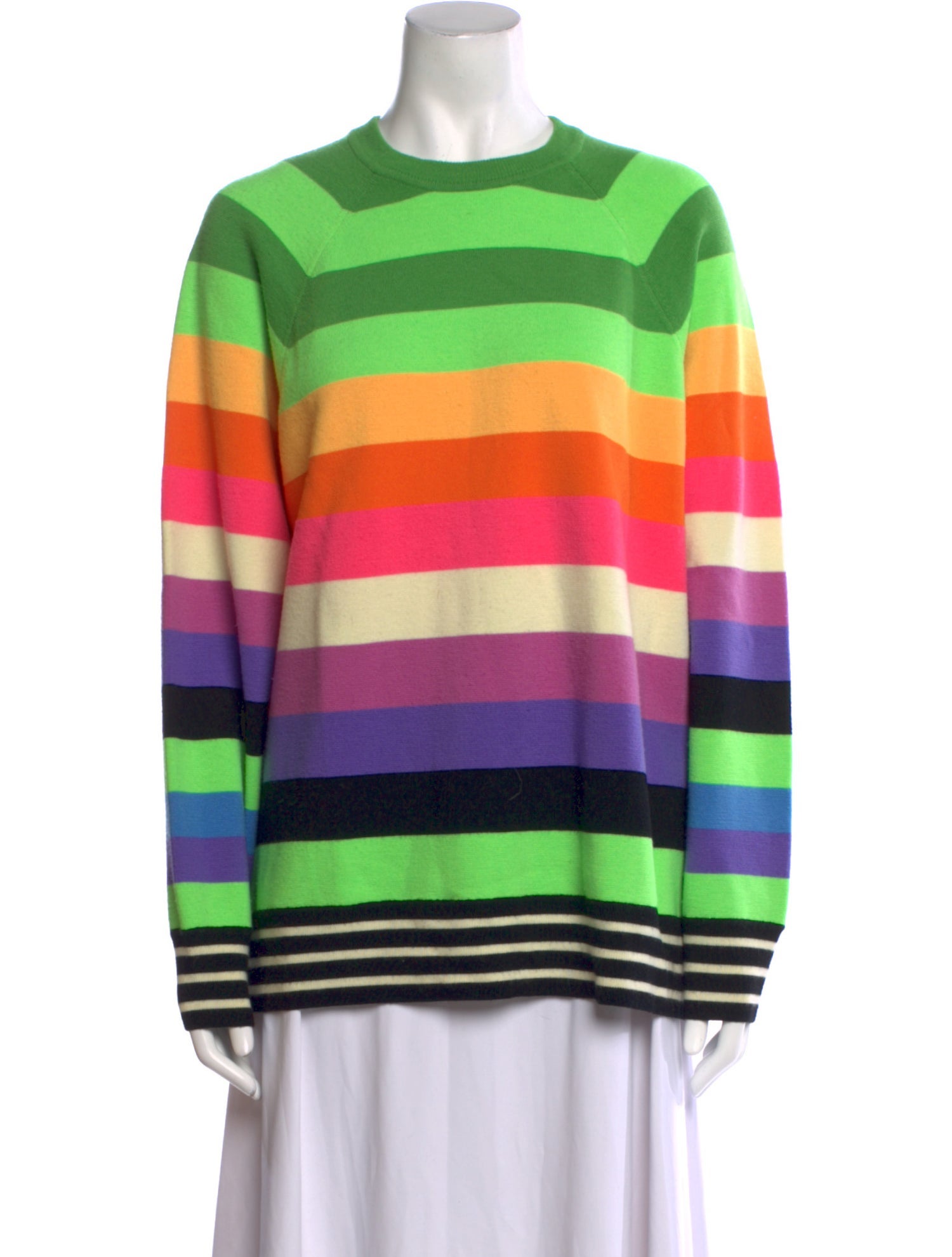 Christopher John Rogers Wool Striped Sweater
