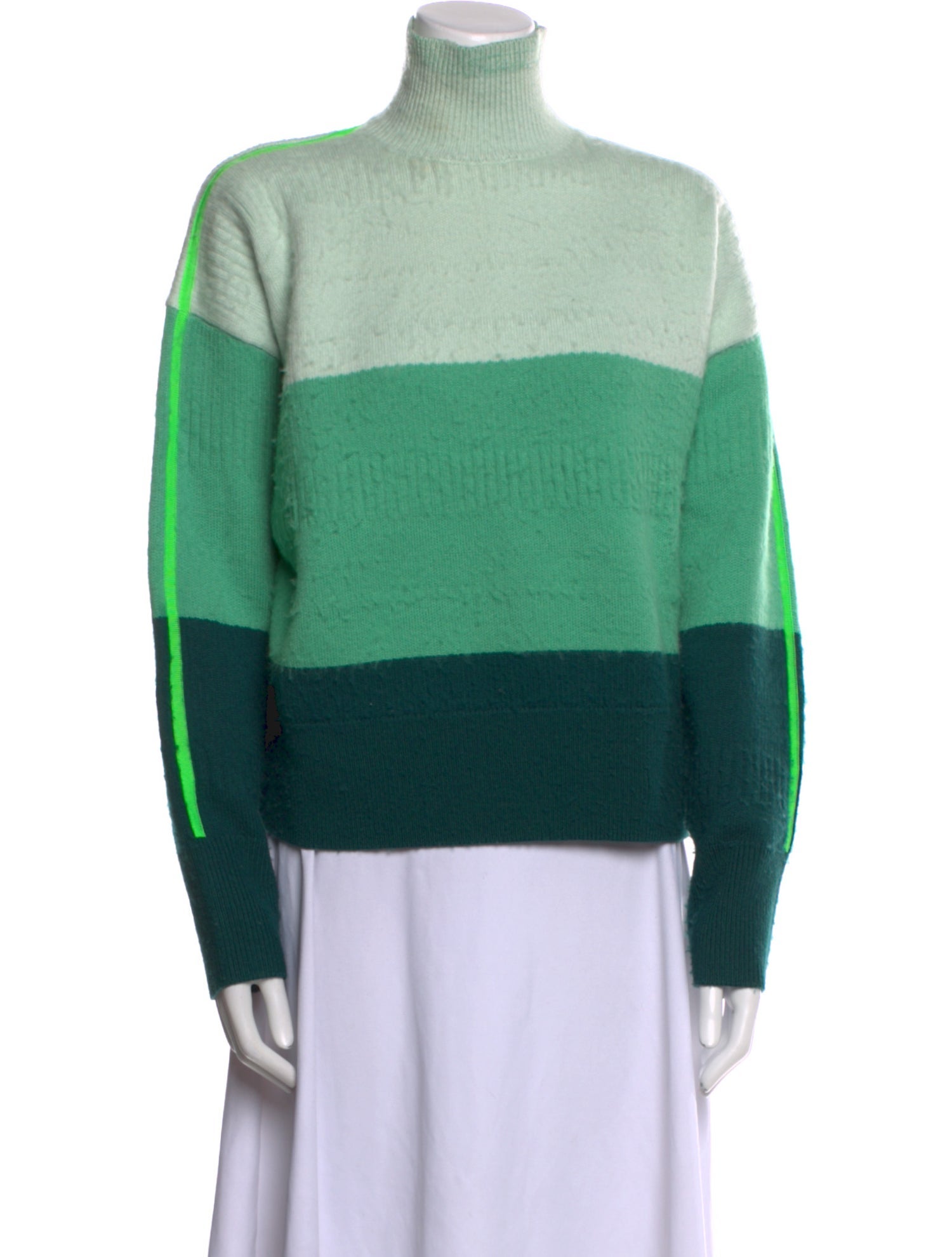 Christopher John Rogers Wool Striped Sweater
