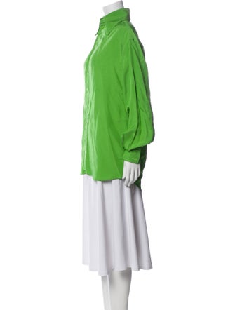 Christopher John Rogers Long Sleeve Button-Up Top