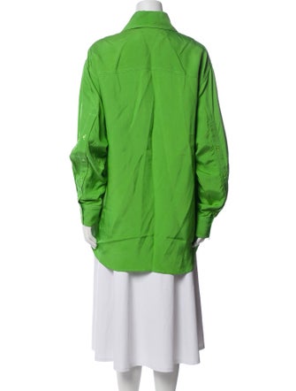 Christopher John Rogers Long Sleeve Button-Up Top