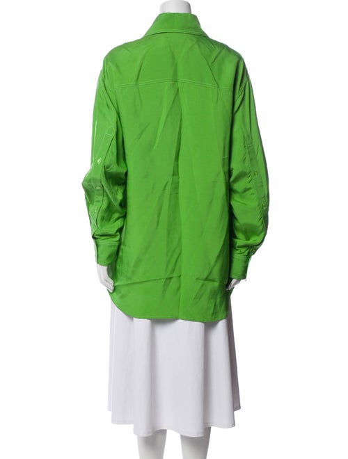 Christopher John Rogers Long Sleeve Button-Up Top