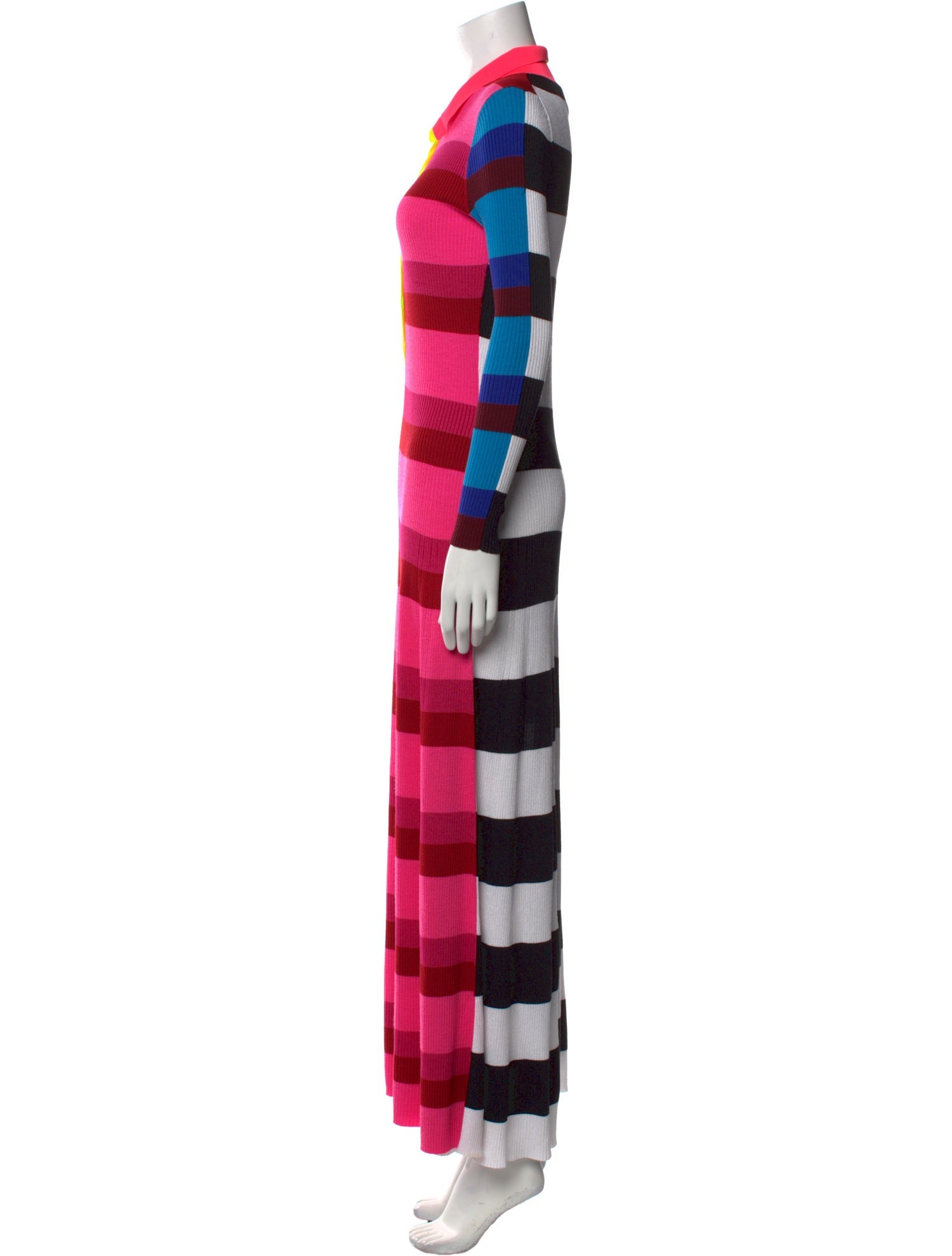 Christopher John Rogers Striped Long Dress
