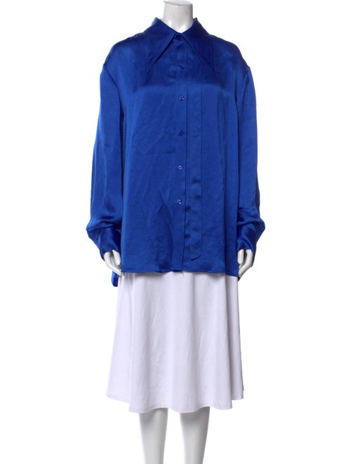 Christopher John Rogers Long Sleeve Button-Up Top