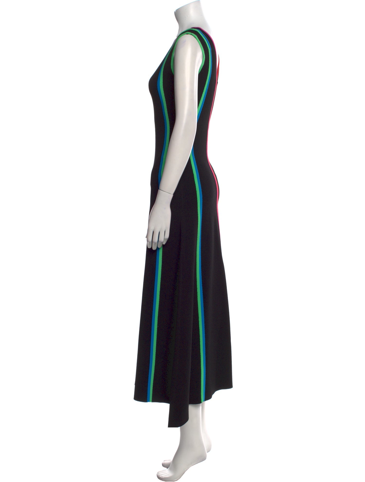 Christopher John Rogers Striped Long Dress