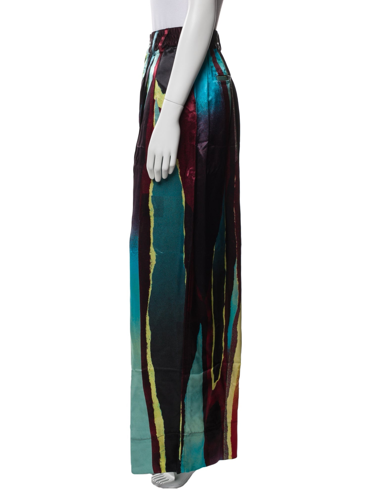 Christopher John Rogers Printed Wide Leg Pants