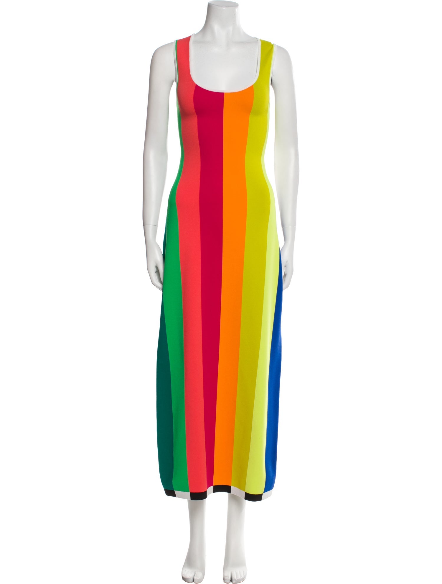 Christopher John Rogers Striped Long Dress
