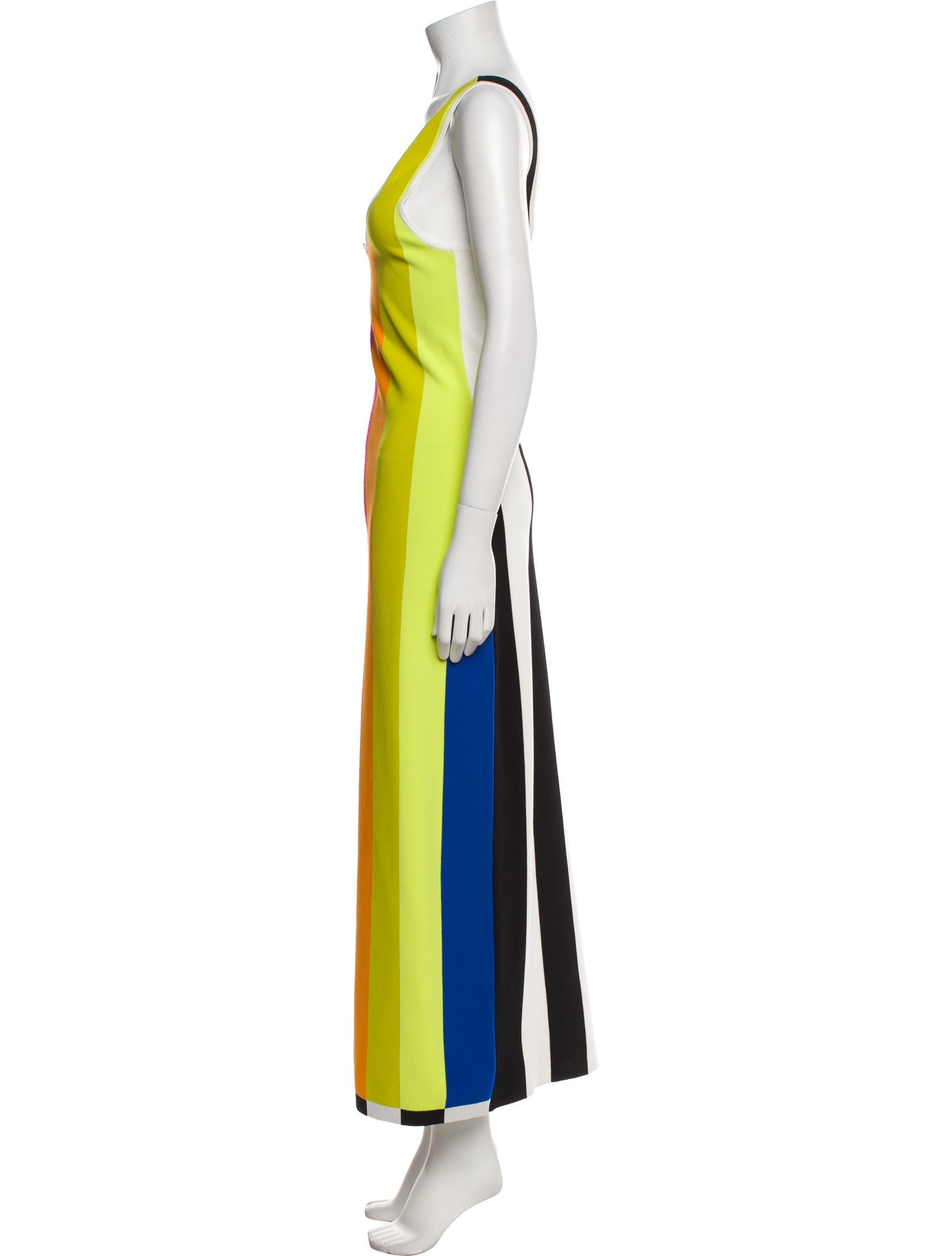 Christopher John Rogers Striped Long Dress