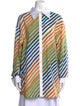 Christopher John Rogers Striped Long Sleeve Tunic