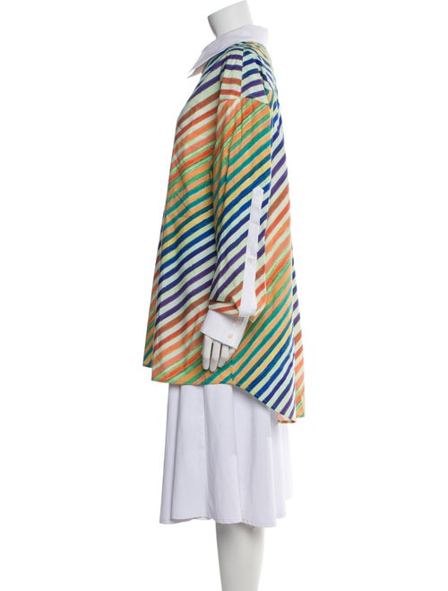 Christopher John Rogers Striped Long Sleeve Tunic